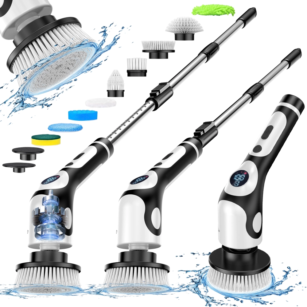 IPX7 Waterproof Electric Cleaning Brush: Versatile Household Cleaning Tool for Multiple Scenarios