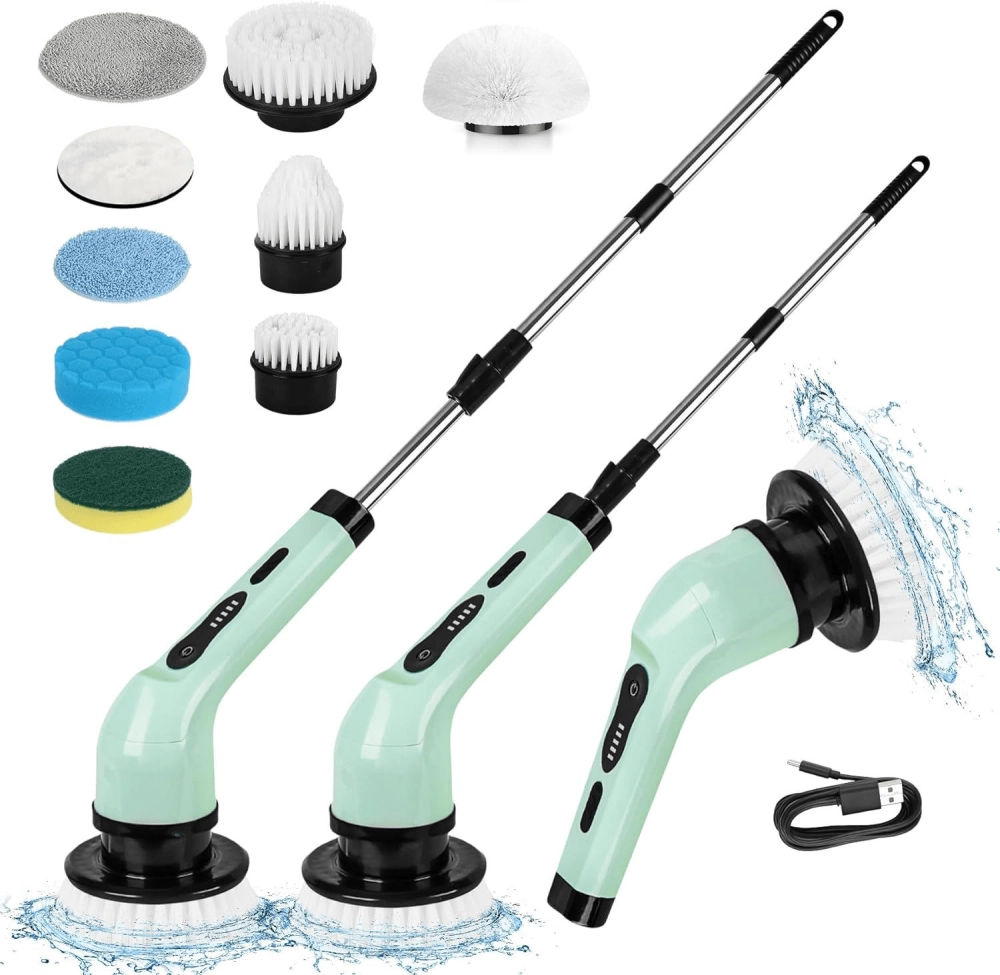 Handheld Multi-Functional Cordless Electric Retractable Cleaning Brush