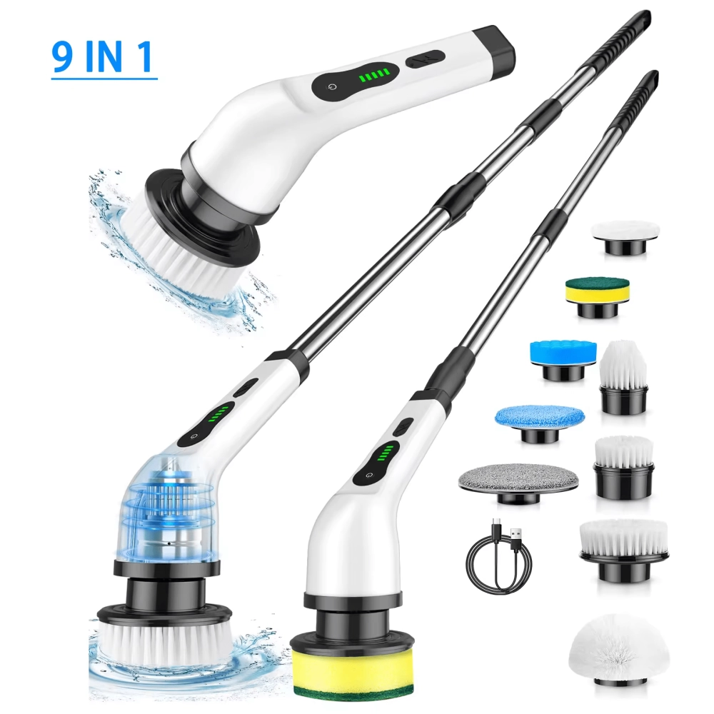 Handheld Multi-Functional Cordless Electric Retractable Cleaning Brush