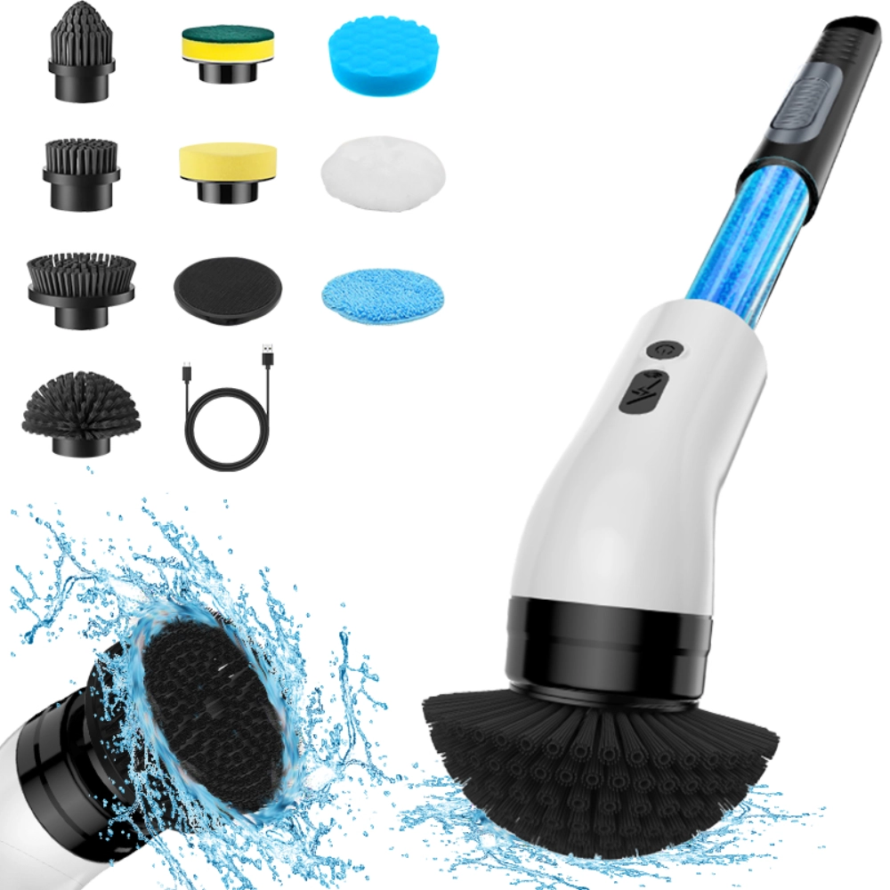 Handheld Liquid-Filled Electric Cleaning Brush