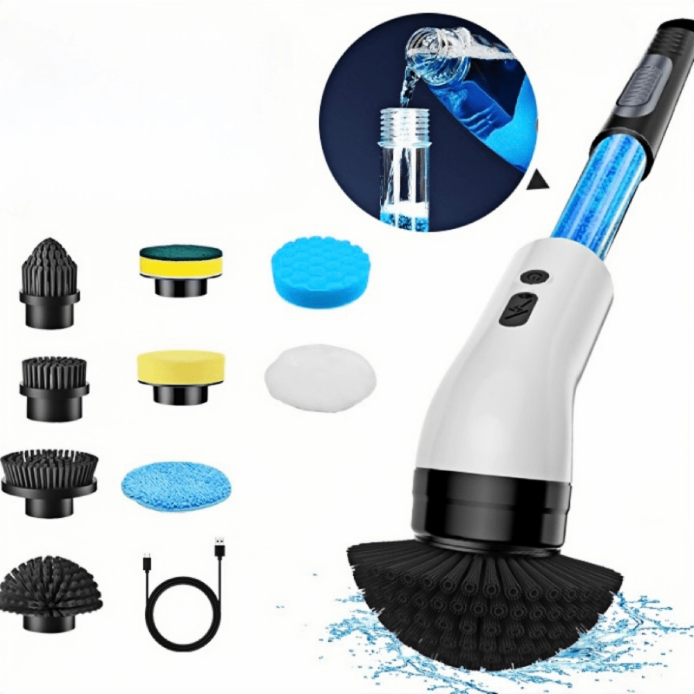 Handheld Liquid-Filled Electric Cleaning Brush